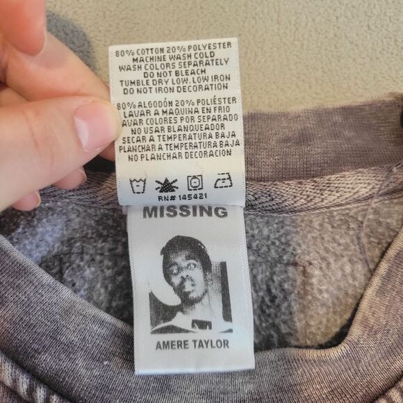 Cross Colours Livin' Phat washed out crop sweatshirt XS - Picture 5 of 7